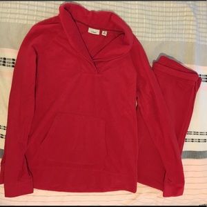 LL Bean Fleece Pajama Set